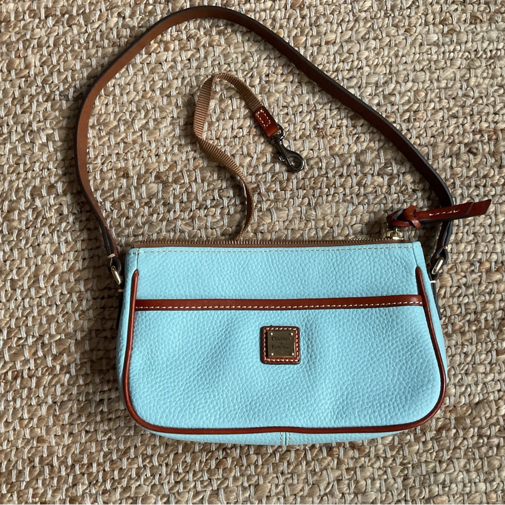 Dooney and Bourke light blue Lola NWOT Pouchette shoulder bag